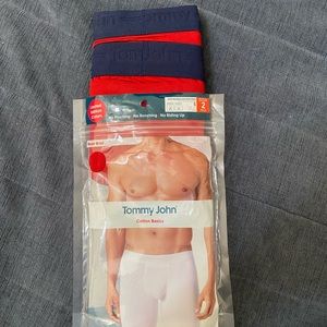 Tommy John Cotton Basics Boxer Brief Sz S, 2 Pack